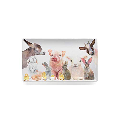 GreenBox - Decorative Dish 9.75" x 5.5" - Spring Animal Babies