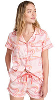 BedHead - Short Sleeve Shorty PJ Set -  In the Groove - Small