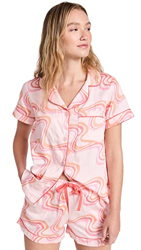 BedHead - Short Sleeve Shorty PJ Set -  In the Groove - Small