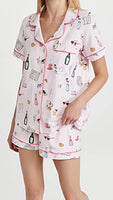 BedHead - Short Sleeve Shorty PJ Set - Let's Do Brunch - Small (4-6)