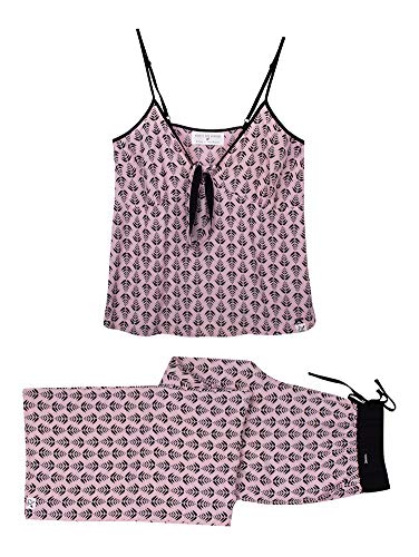 Pretty You London - EcoVero Cami Pant Set - Pink - Size 12-14