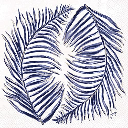 Boston International - 3-Ply 6.5" Lunch Napkins - Coastal Palms