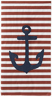 Boston International - Paper Guest Towel - Yacht Club Anchor - Red