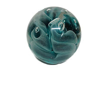 Dynasty Gallery - Tall Paperweight - Obsidian Teal Glow