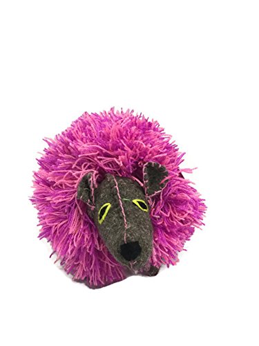 Twoolies - Stuffed Colorful Wool Animal - Porcupine - Medium - 8" Long
