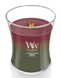 WoodWick - Trilogy Medium Candle - Hearthside  Elderberry Bourbon, Humidor, & Fraser Fir