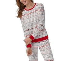 BedHead - L/S Pullover Crew & Jogger PJ Set - Alpine Fair Isle - Medium