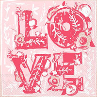 Boston International - 3-Ply 5" Cocktail Napkins - Floral Love