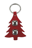 Auburn Leather - Pet Bell Hanger - Christmas Tree - Red