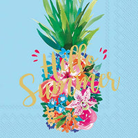 Boston International - 3-Ply 5" Cocktail Napkins - Hello Summer