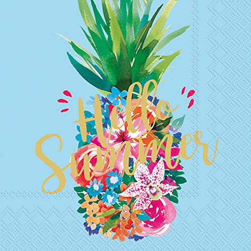 Boston International - 3-Ply 5" Cocktail Napkins - Hello Summer