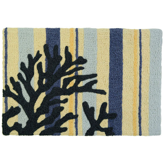 Jellybean - Indoor/Outdoor Rug - Blue Coral On Weathered Boards