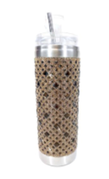 Jacqueline Kent - Diamond Crystal Tumbler - Chocolate