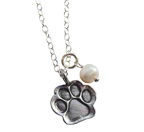 The Vintage Pearl - 18" Charm Necklace - Puppy Love