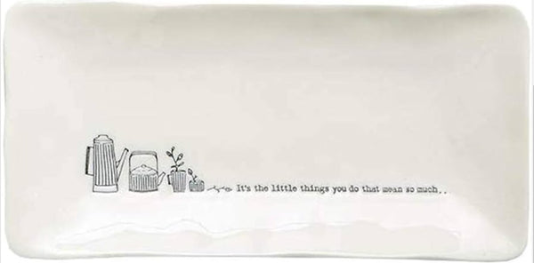 Two's Company - Trinket Tray - "It's the little things you do that mean so much"