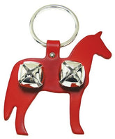 Auburn Leather - Pet Bell Hanger - Horse - Red