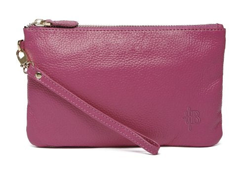 Mighty Purse - Clutch Purse w/Phone Charger - Poppy Pink