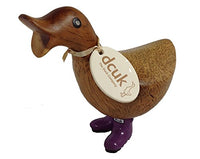 DCUK, The Duck Company - Natural Welly Ducky - Solid Purple Boots - Small