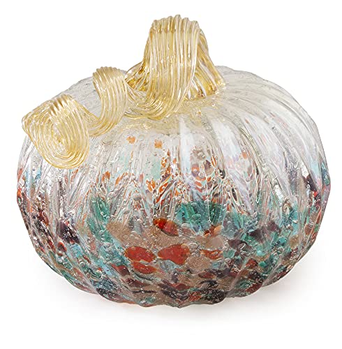 Boston International - Small Glass Pumpkin - Mottled