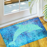 Olivia's Home - 32" x 22" Accent Rug - Ocean Life Dolphin