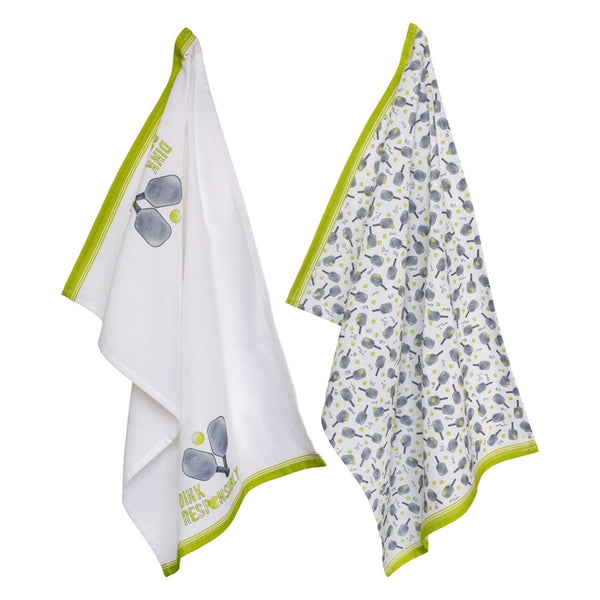 Boston International - 28x18 Tea Towel Set of 2 -Pickleball