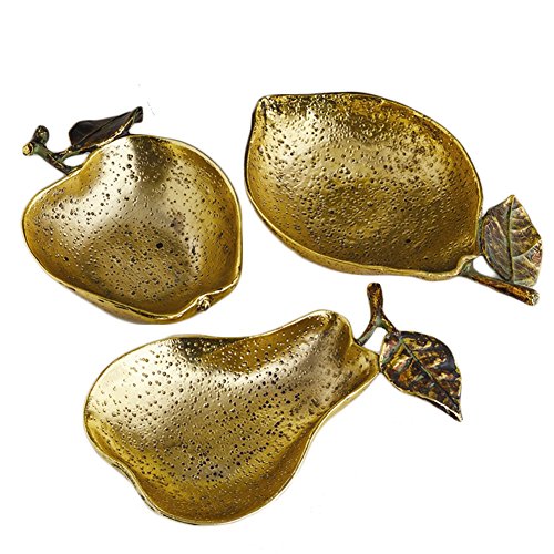 Tozai Home - Decorative Tray Set of 3 - Golden Fruit