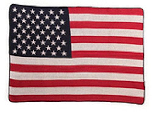 Green 3 - Large Throw - American Flag