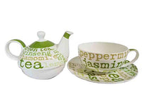 Paperproducts Design - Tea Set For One - Green Graphics