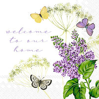Boston International - 3-Ply 6.5" Lunch Napkins - Fiona Lilac