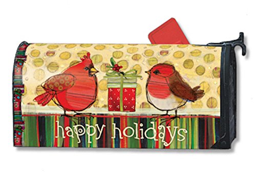 MailWraps - Mailbox Cover - Happy Holidays Cardinal