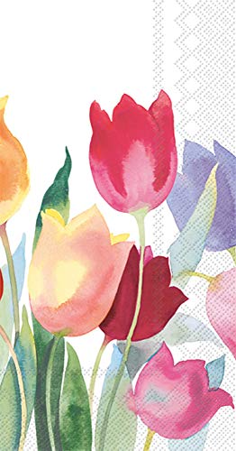 Boston International - Paper Guest Towel - Powerful Tulips