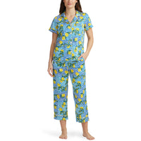 BedHead - Sateen Short Sleeve Cropped PJ Set - Make Lemonade - Small