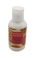 Greenwich Bay Trading Company Botanical Collection Bundle: Pomegranate - 2oz Mini Wrapped Soap Block + 2oz Mini Shea Butter Lotion