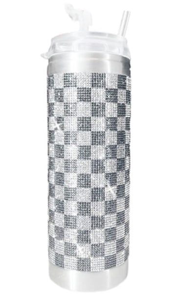 Jacqueline Kent - Diamond Crystal Tumbler - Checkmate Light