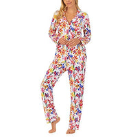 BedHead - Classic Long Sleeve Pajama Set - Brilliant Blooms - Large
