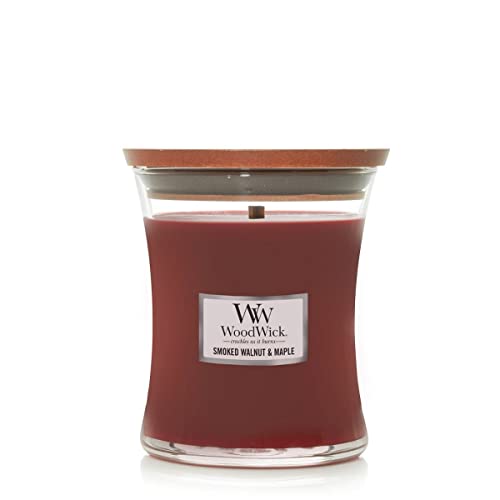 WoodWick - Medium Crackling Candle - Smoked Walnut & Maple