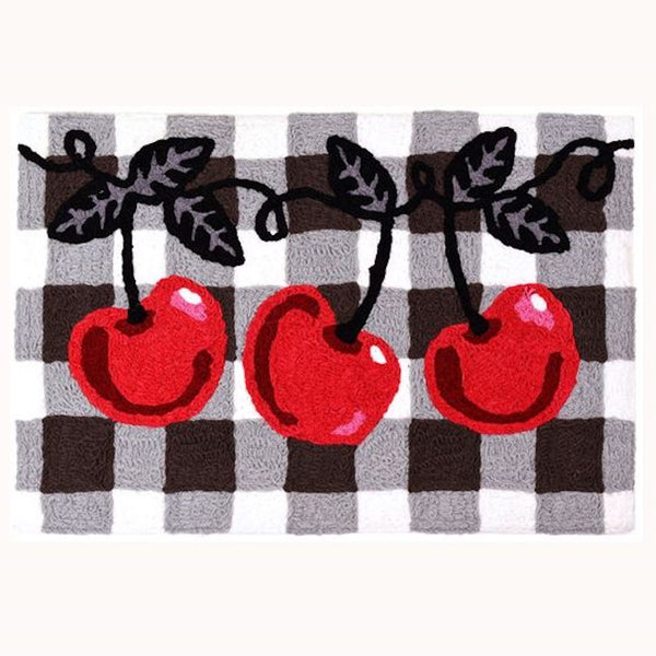 Jellybean - Indoor/Outdoor Rug - Cherries on Checks