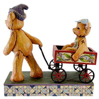 Jim Shore - Figurine - Bears and Wagon - "Pull Me Now and I'll Pull You Later"