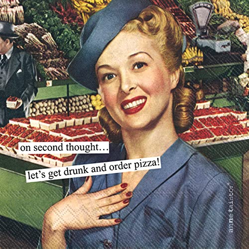 Boston International - 3-Ply 5" Cocktail Napkins - Pizza