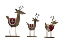 Boston International - Red Birch Reindeer Set