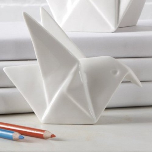 Tozai Home - Porcelain Origami Swan Box - Large