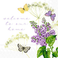 Boston International - 3-Ply 5" Cocktail Napkins 20 Count - Fiona Lilac