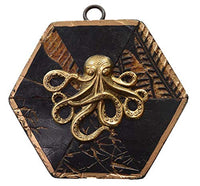 Museum Bees - Bourbon Barrel Frame with Octopus - 4"