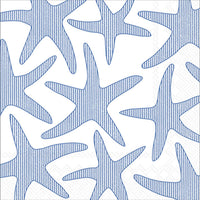 Boston International - 3-Ply 6.5" Lunch Napkins -Seersucker Starfish