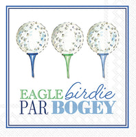 Boston International - 3-Ply 5" Cocktail Napkins - Eagle Birdie Par