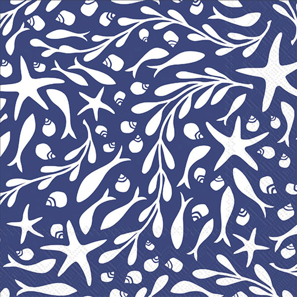 Boston International - 3-Ply 5" Cocktail Napkins - Tidepool