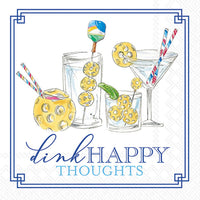 Boston International - 3-Ply 5" Cocktail Napkins - Pickleball Drinks
