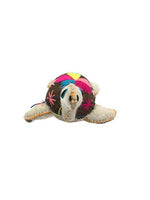 Twoolies - Stuffed Colorful Wool Animal - Sea Turtle - Large - 9" Long