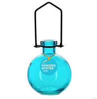 Couronne - Large Ball Hanging Rooter Vase - Aqua Blue