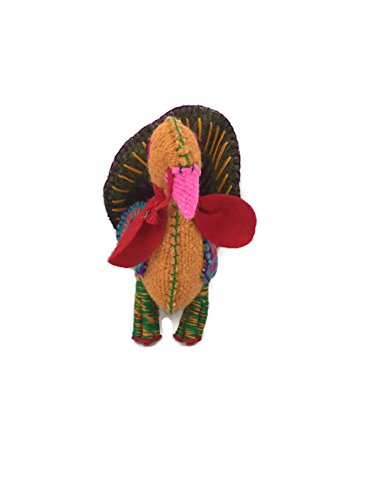 Twoolies - Stuffed Colorful Wool Animal - Turkey - Large - 9" Tall